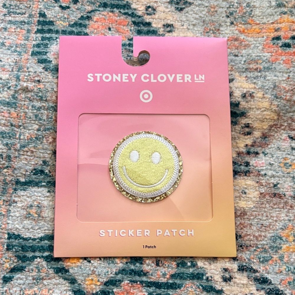 Stoney Clover Lane Yellow Smiley Sticker Patch
